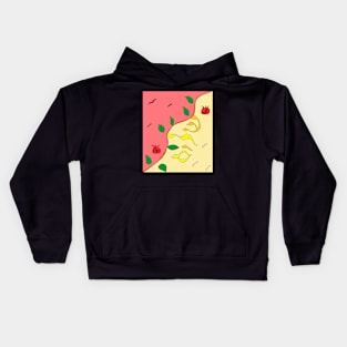 Shalom in the Vine light colors Kids Hoodie